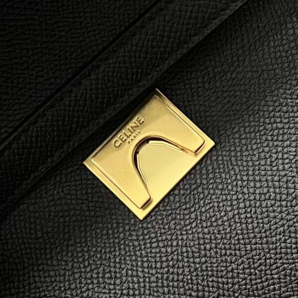 CELINE MINI BELT BAG IN GRAINED CALFSKIN - BLACK
