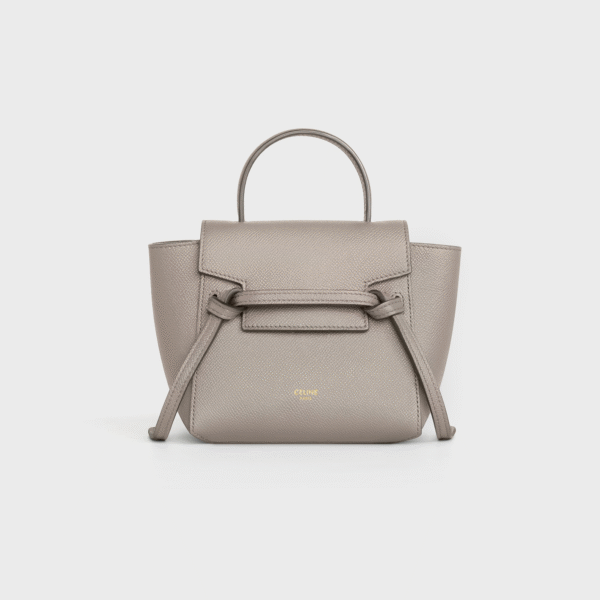 CELINE PICO BELT BAG IN GRAINED CALFSKIN - Apricot color