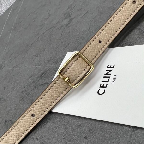 CELINE PICO BELT BAG IN GRAINED CALFSKIN - Apricot color