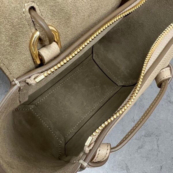CELINE PICO BELT BAG IN GRAINED CALFSKIN - Apricot color