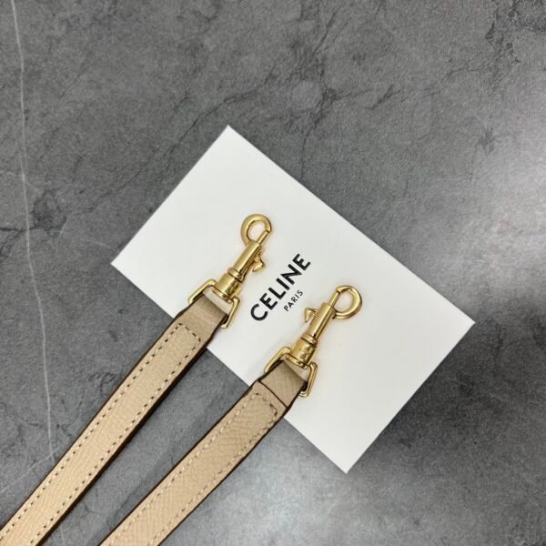 CELINE PICO BELT BAG IN GRAINED CALFSKIN - Apricot color