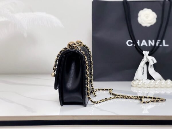 Chanel 24c Double Gold Bead Handbag