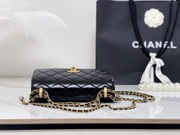 Chanel 24c Double Gold Bead Handbag