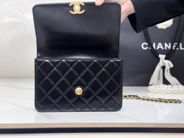 Chanel 24c Double Gold Bead Handbag