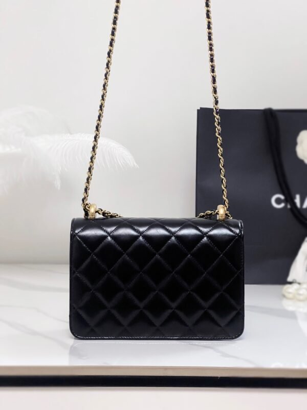 Chanel 24c Double Gold Bead Handbag
