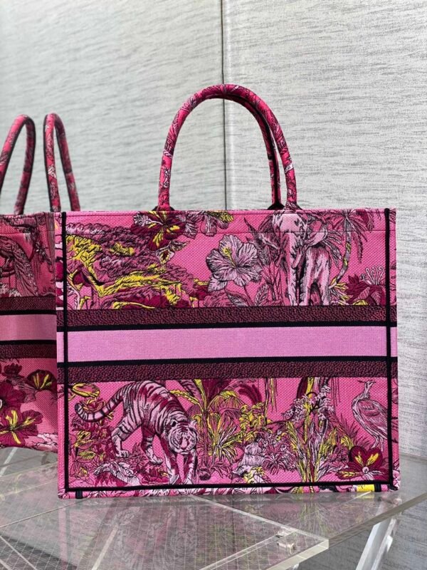 Large Dior Book Tote Red