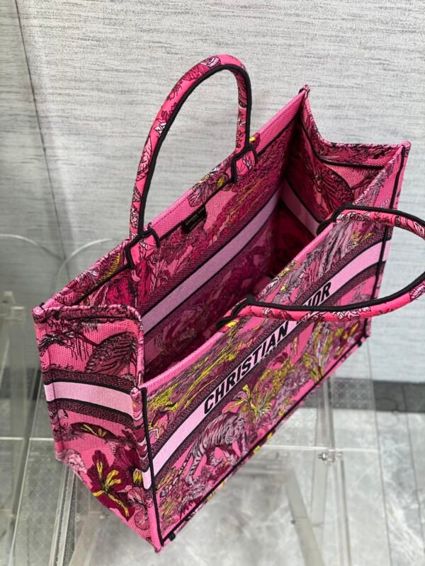 Large Dior Book Tote Red
