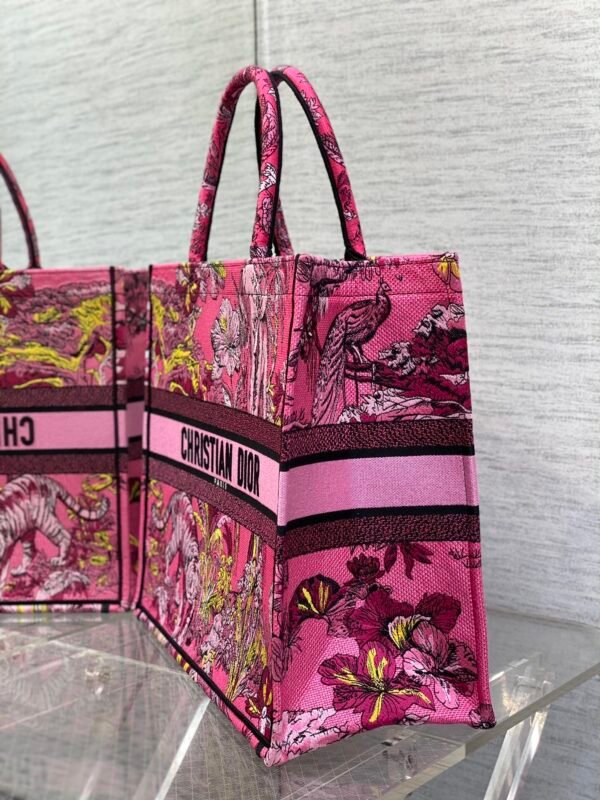 Large Dior Book Tote Red