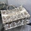 Large Dior Book Tote Dark Gold