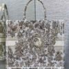 Large Dior Book Tote Dark Gold