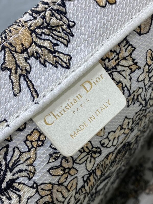 Medium Dior Book Tote Dark Gold