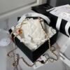 CHANEL 24A Enamel Buckle Lipstick Bag (Two Colors)
