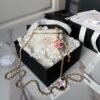 CHANEL 24A Enamel Buckle Lipstick Bag (Two Colors)