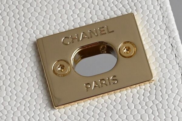 CHANEL 24K Coco Handle Mini Matelasse 2way Shoulder Bag AP4244 White