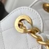 CHANEL 25 Calfskin Hobo Bag Small Handbag white