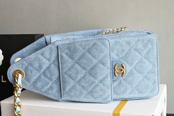 CHANEL 25 Calfskin Hobo Bag Small Handbag