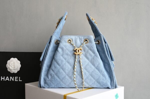CHANEL 25 Calfskin Hobo Bag Small Handbag