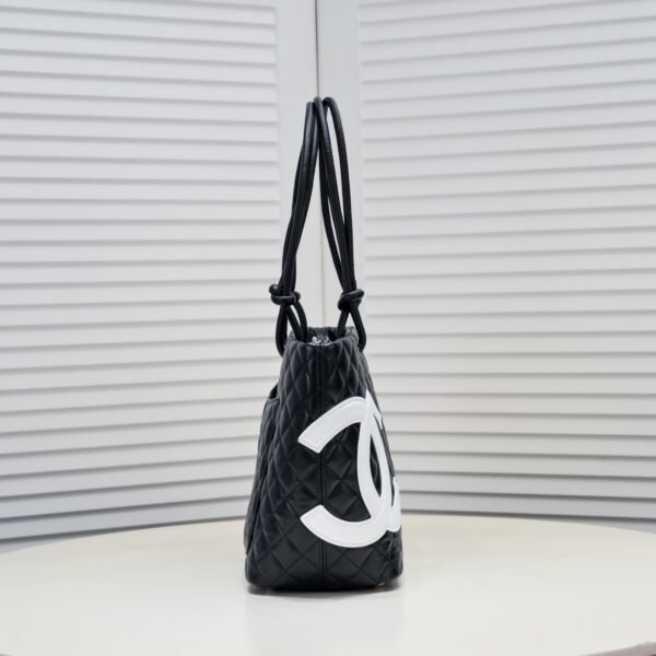 Chanel Cambon Ligne Diamond Quilted Tote