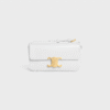 CELINE SHOULDER BAG CLAUDE IN SHINY CALFSKIN - WHITE