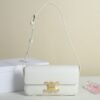 CELINE SHOULDER BAG CLAUDE IN SHINY CALFSKIN - WHITE