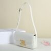 CELINE SHOULDER BAG CLAUDE IN SHINY CALFSKIN - WHITE
