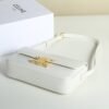 CELINE SHOULDER BAG CLAUDE IN SHINY CALFSKIN - WHITE