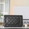 Chanel Woc Lambskin Double Pearl Adjustable Buckle Crossbody Bag