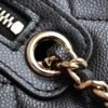 CHANEL Classic chain bag Shiny grained calfskin and gold-tone metal Bowling Bag Black