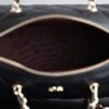 CHANEL Classic chain bag Shiny grained calfskin and gold-tone metal Bowling Bag Black