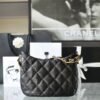 Chanel 22K hobo underarm bag Black Lambskin