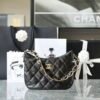 Chanel 22K hobo underarm bag Black Lambskin