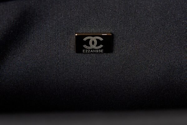 Chanel 22K Large Backpack Patent Calfskin & Gold Metal Black