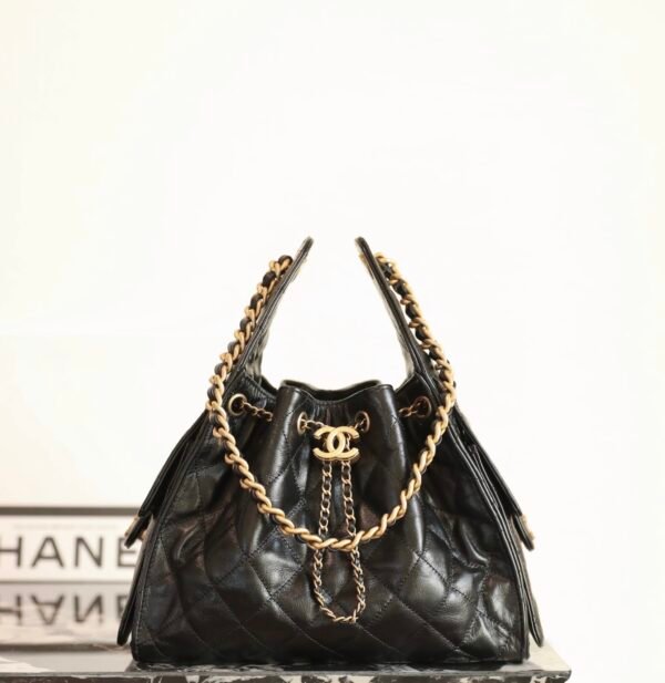 CHANEL 25 Calfskin Hobo Bag Small Handbag