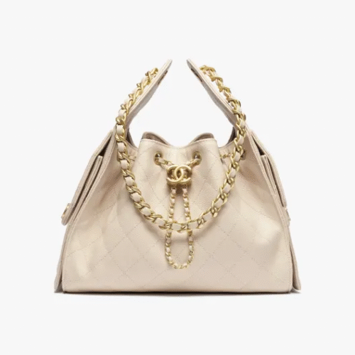 CHANEL 25 Calfskin Hobo Bag Small Handbag