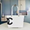 Chanel White Cambon Tote Bag