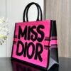 Large Dior Book Tote Fuchsia