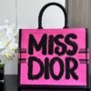 Large Dior Book Tote Fuchsia