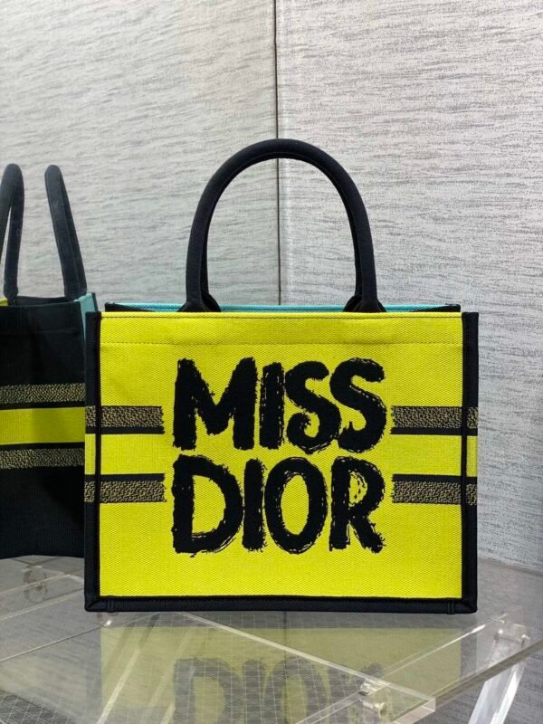 Medium Dior Book Tote yellow
