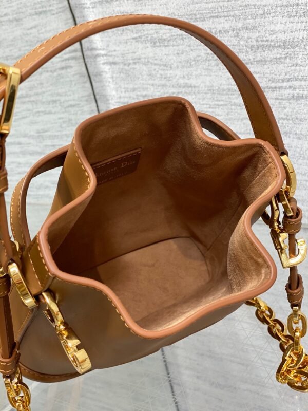 Small C'est Dior Bag Golden Saddle CD-Embossed Calfskin