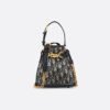 Small C'est Dior Bag Blue Dior Oblique Jacquard Bucket bag