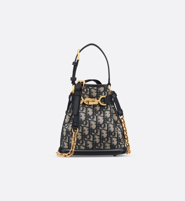 Small C'est Dior Bag Blue Dior Oblique Jacquard Bucket bag