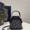 Small C'est Dior Bag Blue Dior Oblique Jacquard Bucket bag