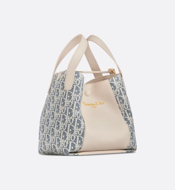 Dior Small Signature Bucket Bag Beige