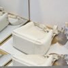 Dior Small Signature Bucket Bag White