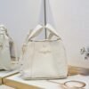 Dior Small Signature Bucket Bag White