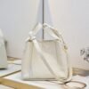 Dior Small Signature Bucket Bag White