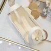 Dior Small Signature Bucket Bag White