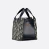 Small Signature Bucket Bag Blue Dior Oblique Jacquard