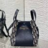 Small Signature Bucket Bag Blue Dior Oblique Jacquard