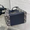 Small Signature Bucket Bag Blue Dior Oblique Jacquard